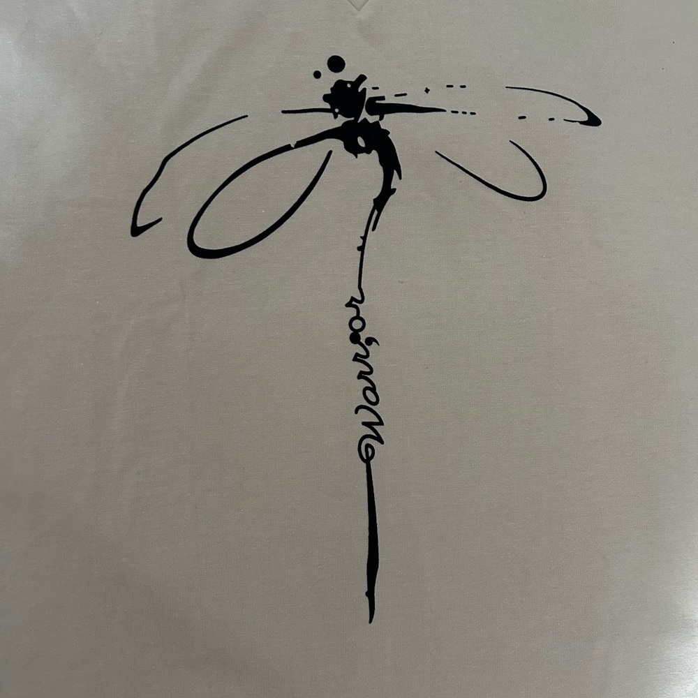Cozy Women’s NWT Dragonfly Warrior V Neck "Project Semi Colon" Sweatshirt Sz‎ XL - Picture 7 of 7